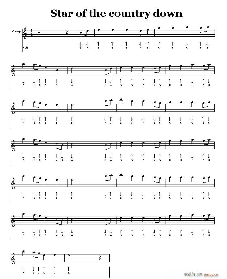 down曲谱_钢琴简单曲谱(2)