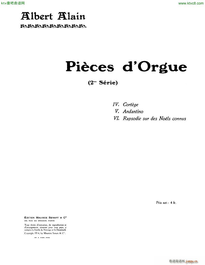 Alain Albert Pieces d Orgue 2me Serie()1