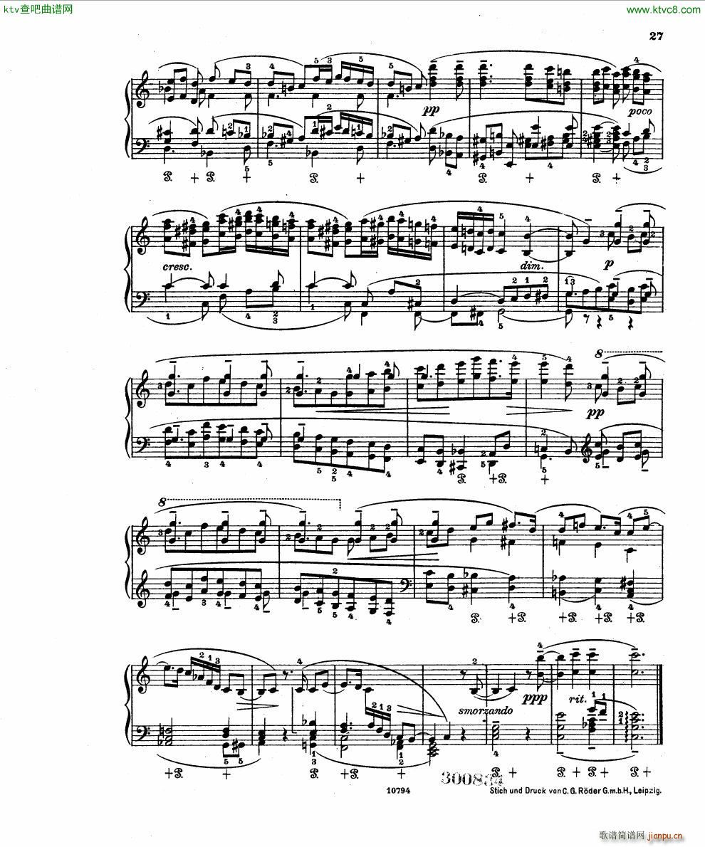 Fuchs Robert Improvisation pour clavier op 11()25