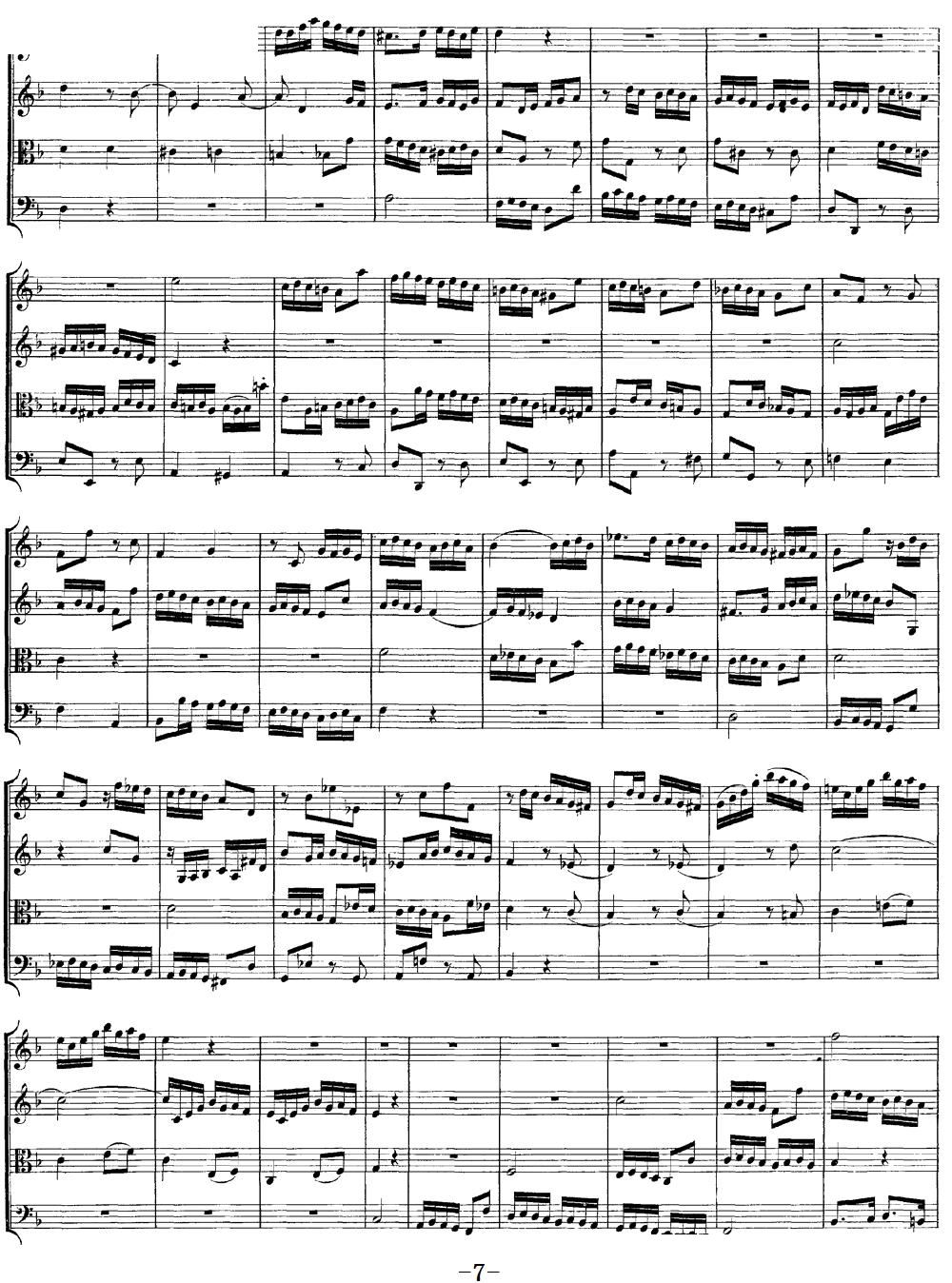 Mozart Quartet No 8 in F Major K 168()7