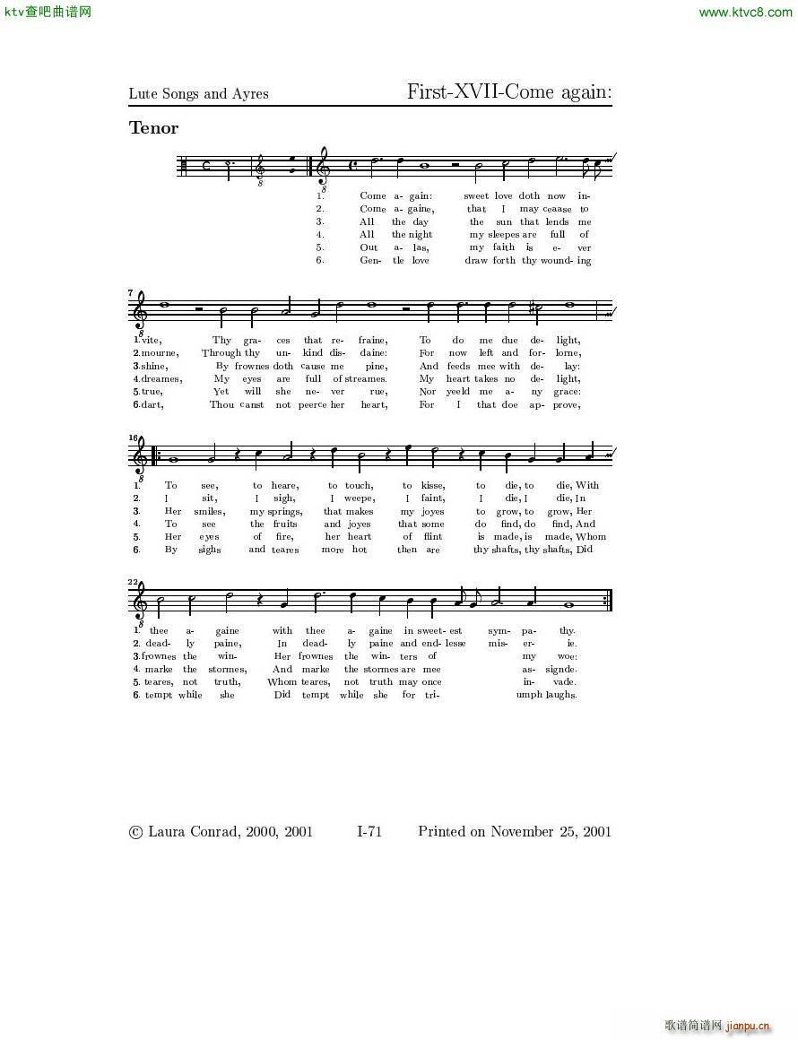 Dowland Lute Music ()27