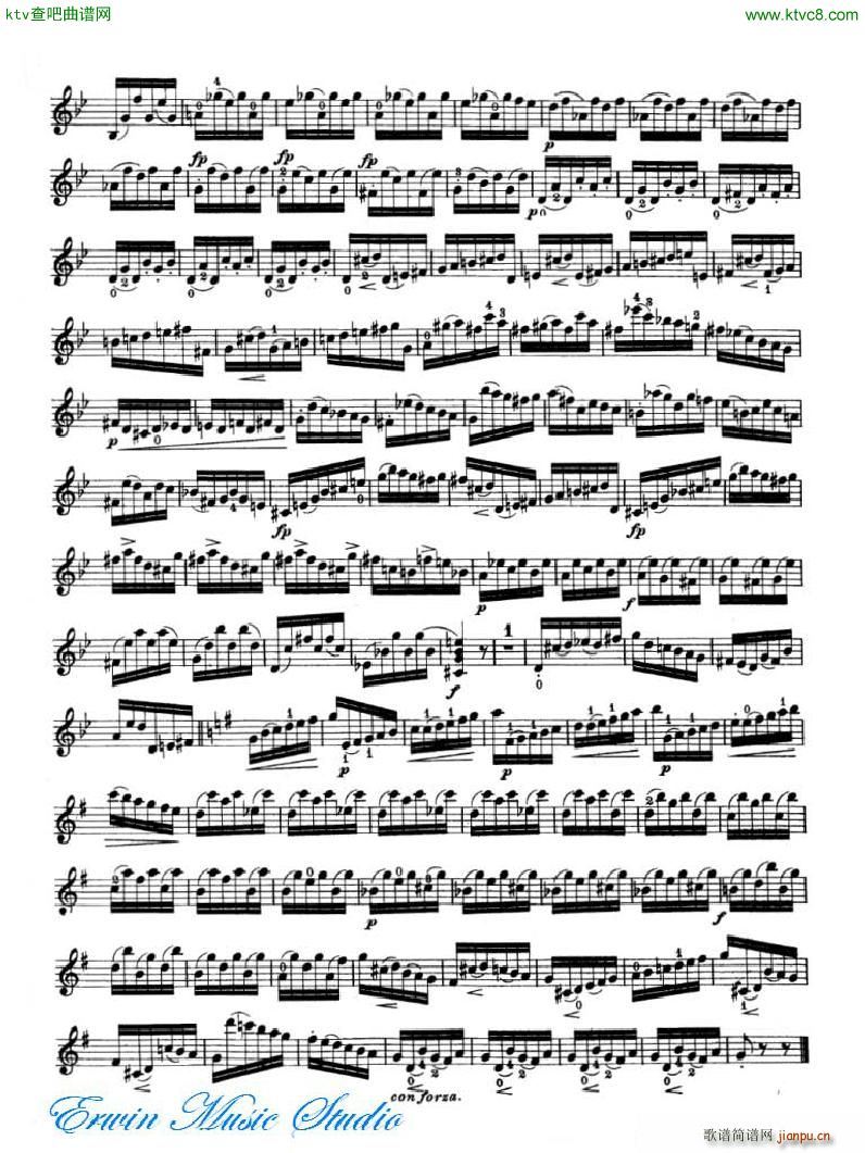 ޵ 24ϰPierre Rode 24 Studi Per violino 17 24(ʮּ)12