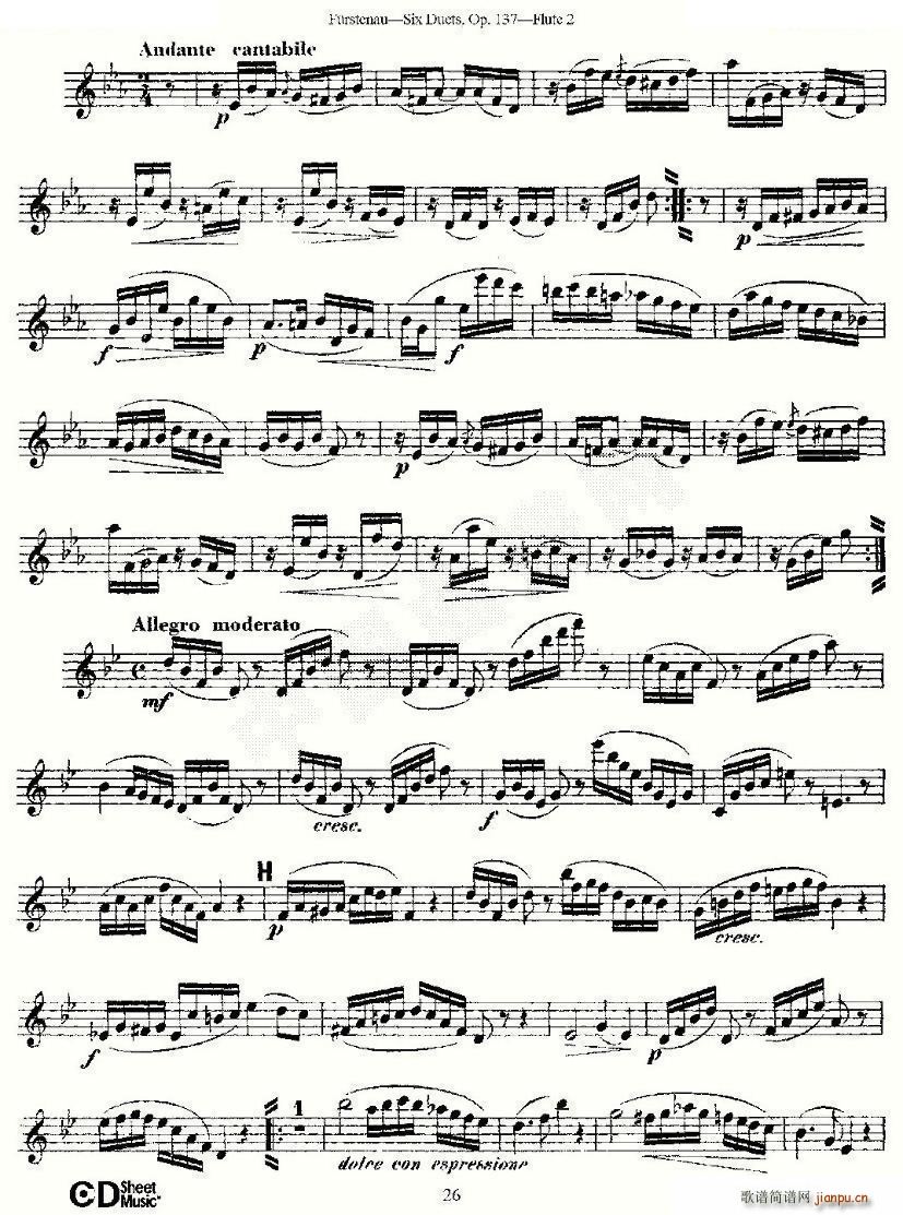 Six Duets Op 137 ֮  Ʒ 137 ͭ()11