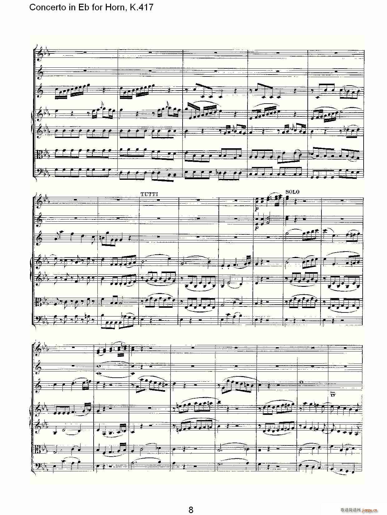 Concerto in Eb for Horn, K.417(ʮּ)8