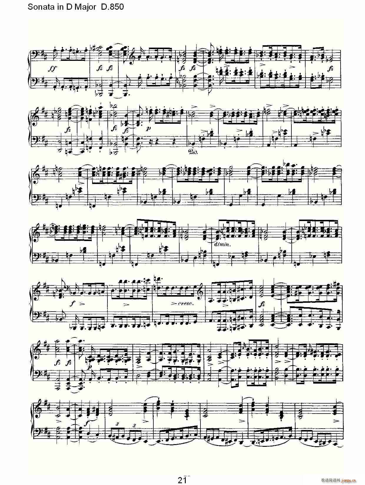 Sonata in D Major D.850(ʮּ)21