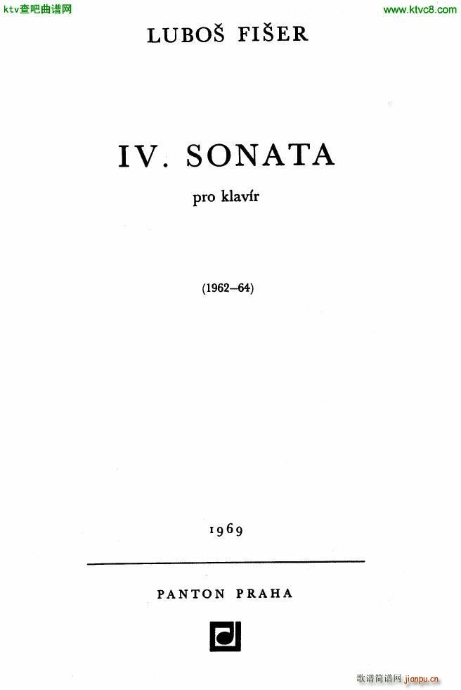 Fiser piano sonata no 4()1