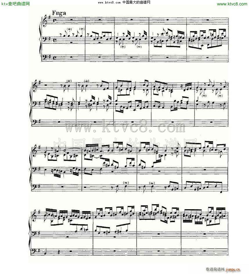 Prelude and Fugue in E Minor BWV 533 ܷ(ʮּ)3