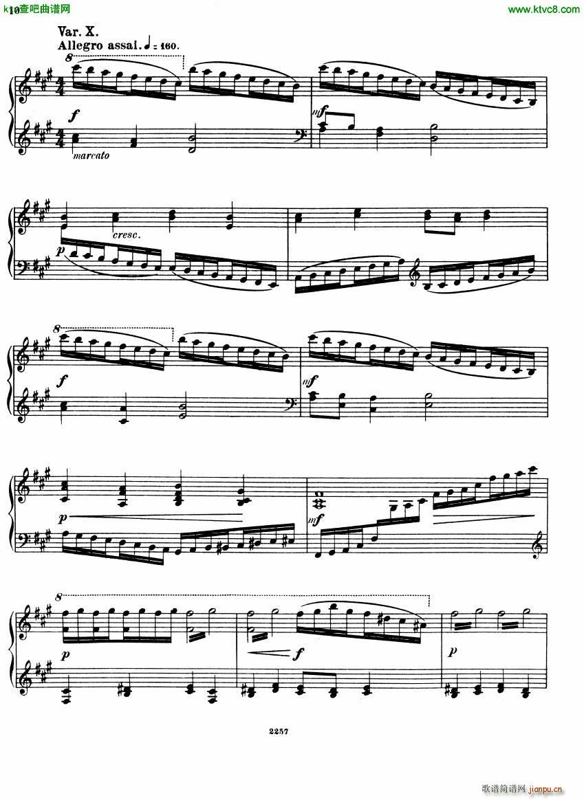Glazunov Theme et Variations Op 72()10
