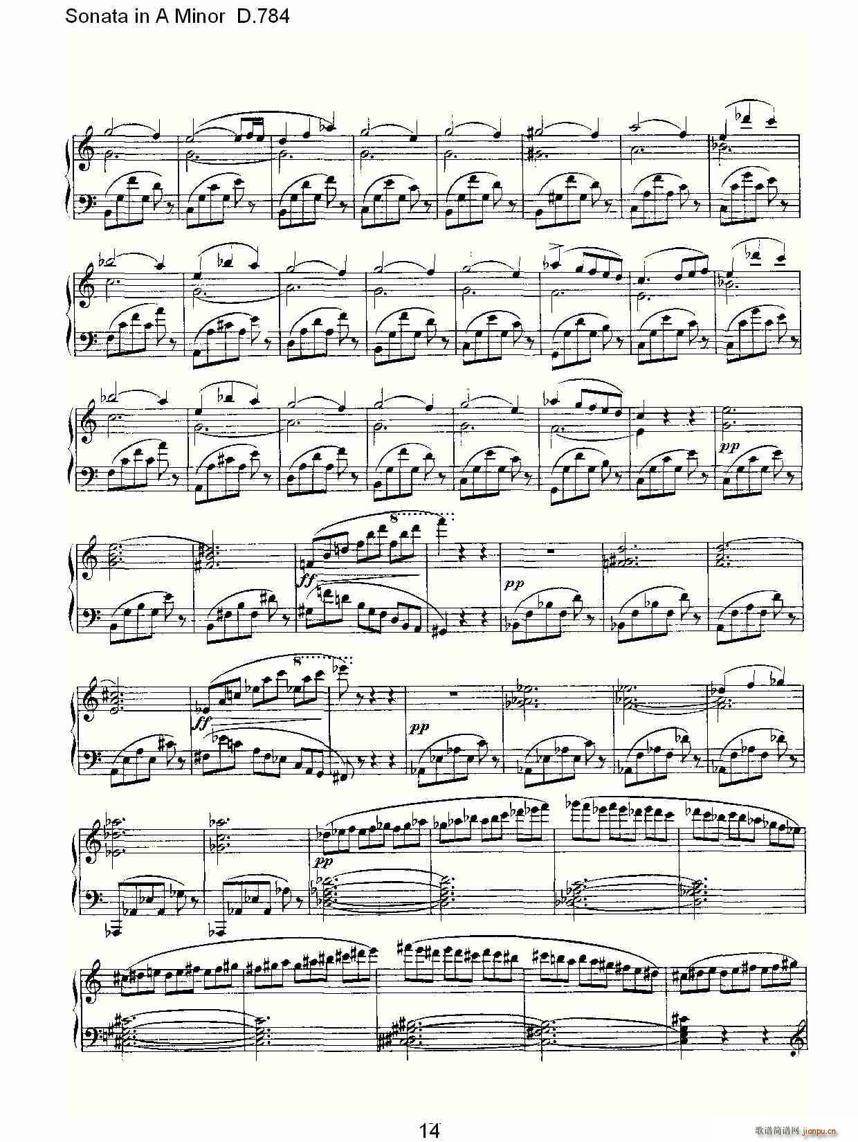 Sonata in A Minor D.784(ʮּ)14