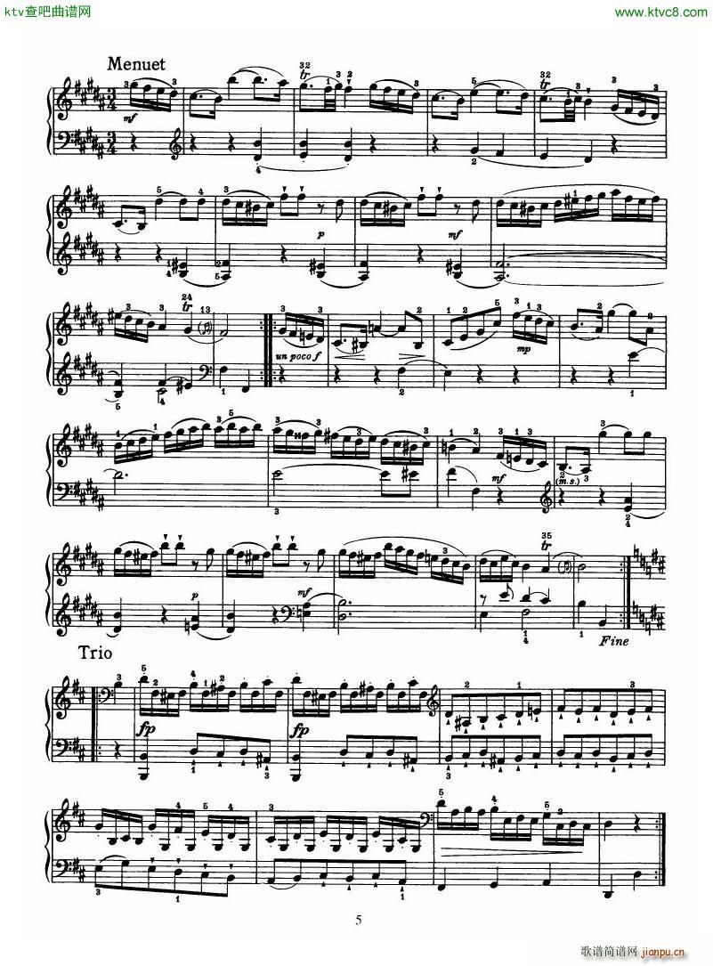 Haydn Piano Sonata No 32 In B()5