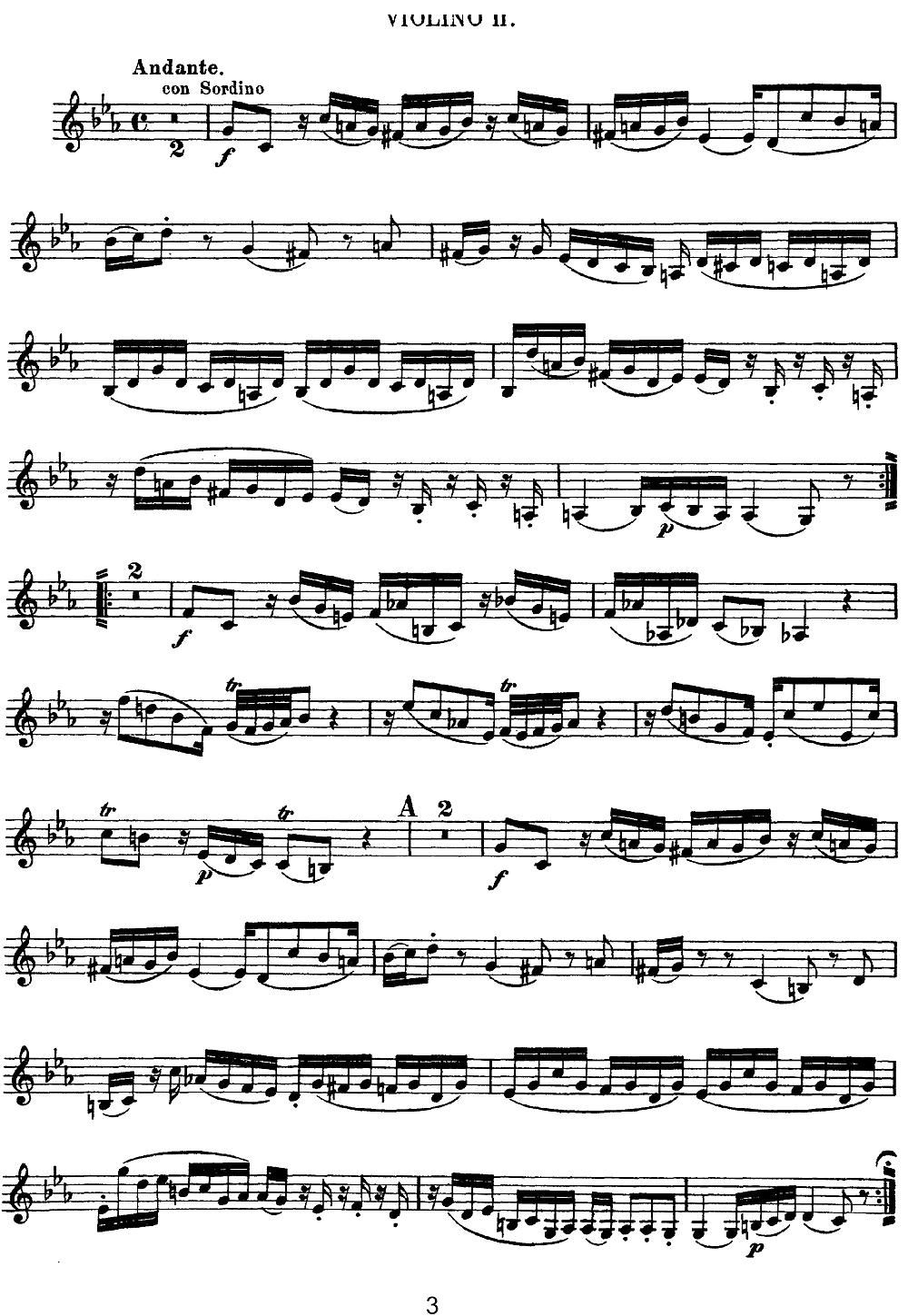 Mozart Quartet No 11 in Eb Major K 171 Violin 2(ʮּ)3