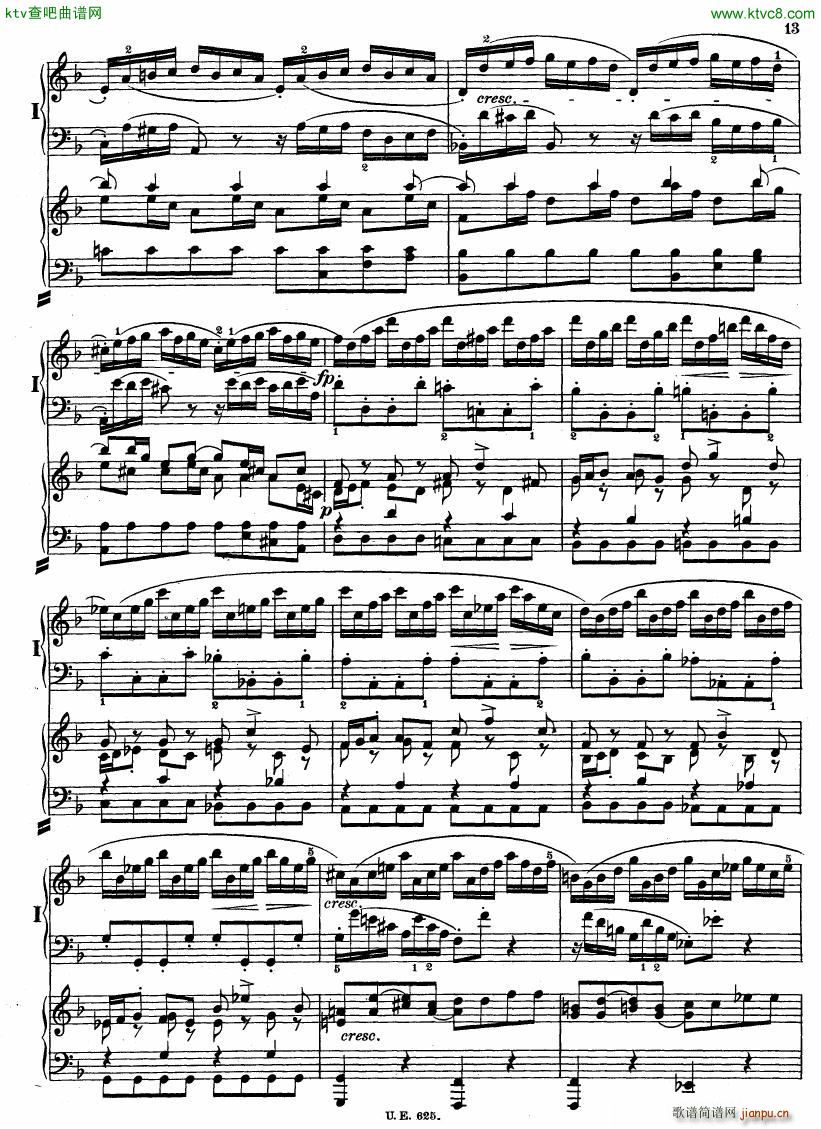 Bach JS BWV 1052 Keyboard Concerto in d ed R ntgen()14