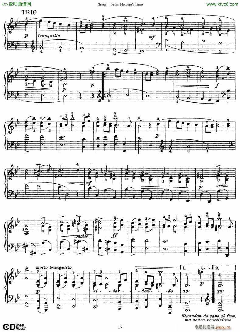Grieg From Holberg s Time 1 5()17
