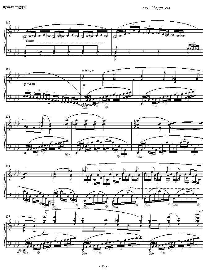肖邦f小调第4叙事曲-肖邦(钢琴谱)12