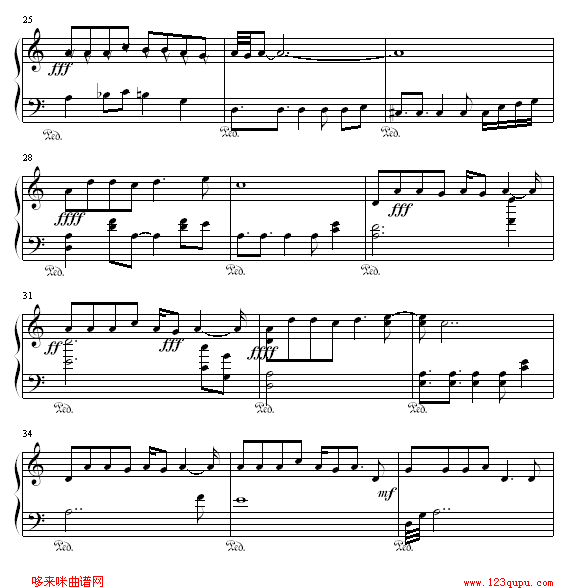 风之歌 - 猎人动画片尾曲 歌谱简谱网