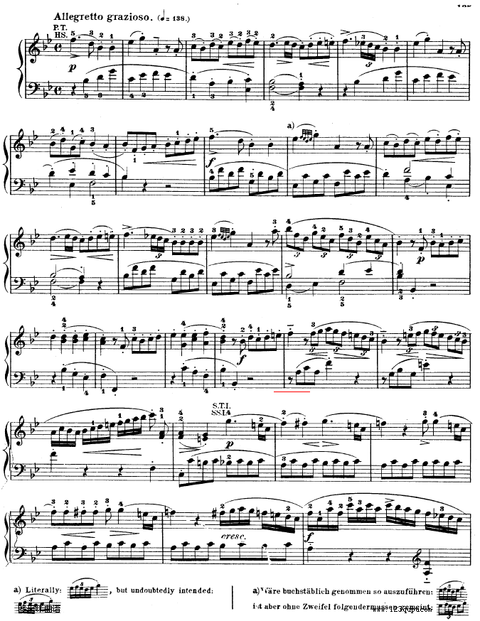降B大调奏鸣曲kv333-莫扎特(钢琴谱)13