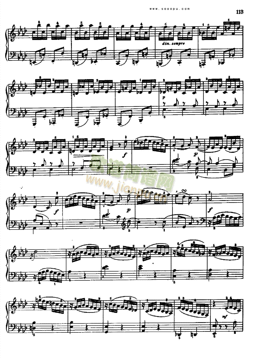 奏鸣曲十一1786年出版 键盘类 钢琴