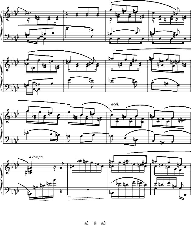 夜曲-法雅钢琴小品(钢琴谱)5