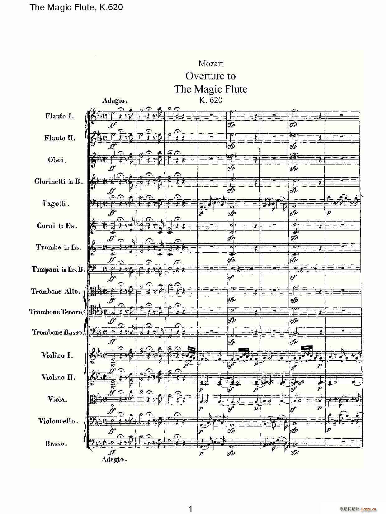 The Magic Flute, K.620(ʮּ)1
