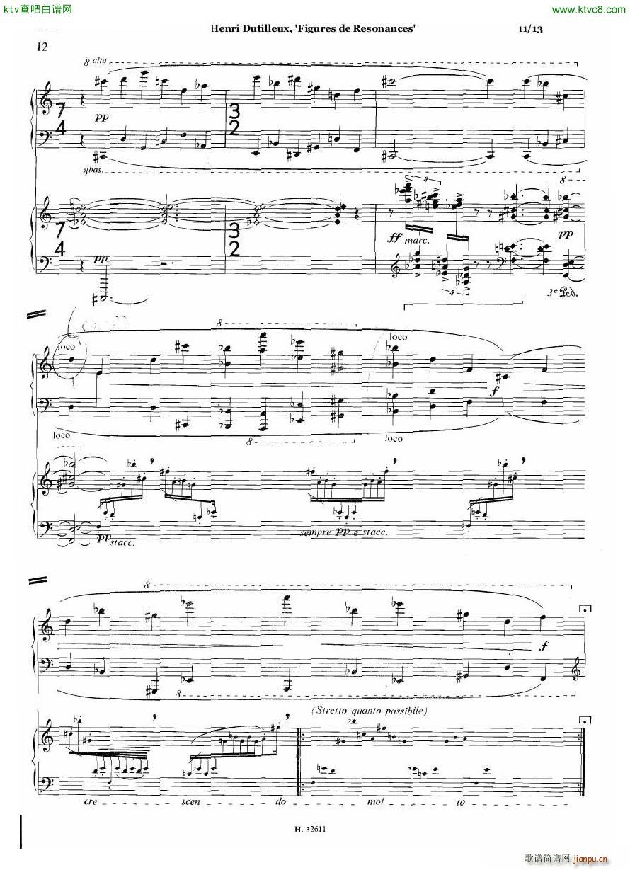Dutilleux Figures de Rsonances for Two Pianos()11