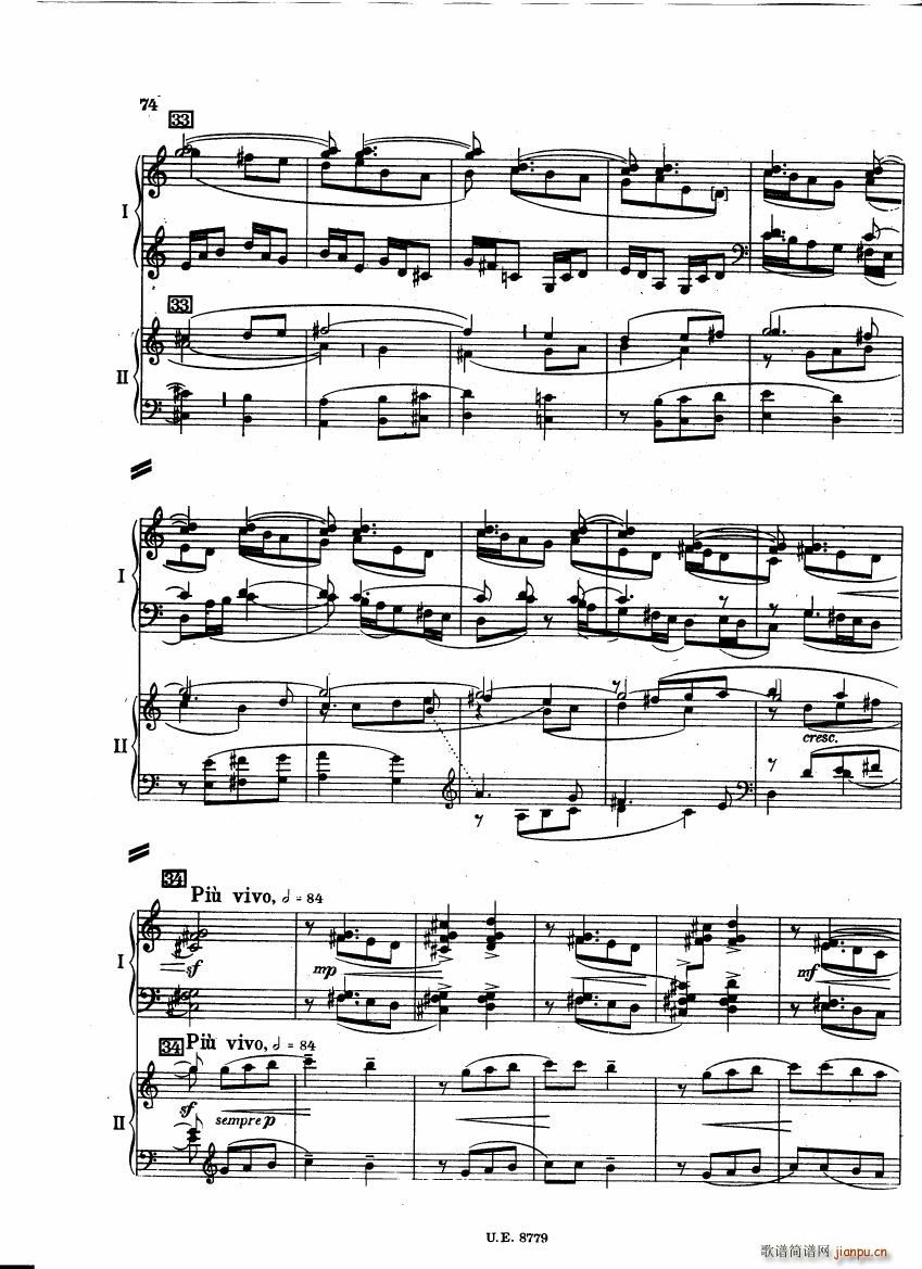 Bartok SZ 83 Piano Concerto 1 2p reduct ()31