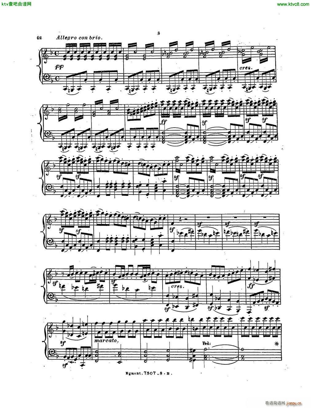 Beethoven op 84 Egmont Overture arr Weiss()7