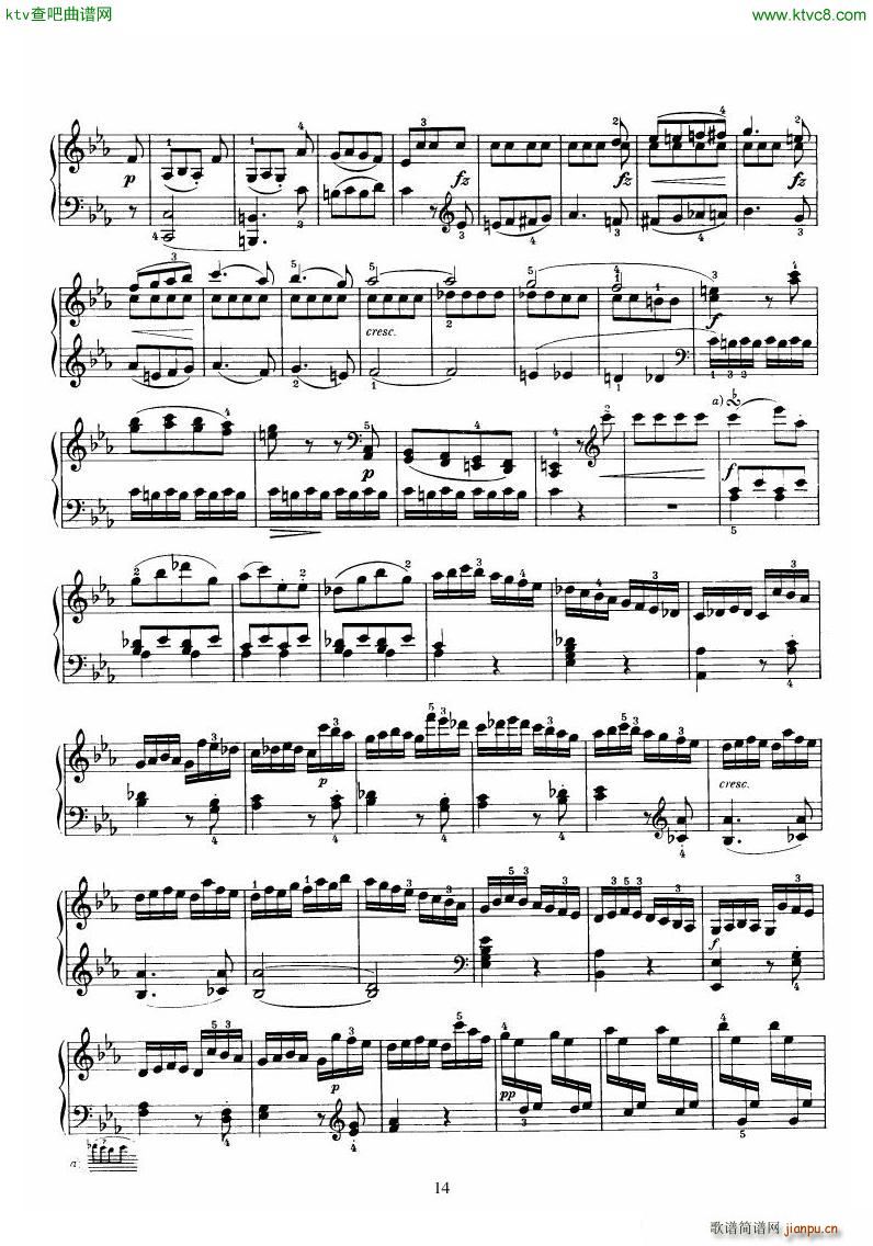Piano Sonata No 52 in Eb()14