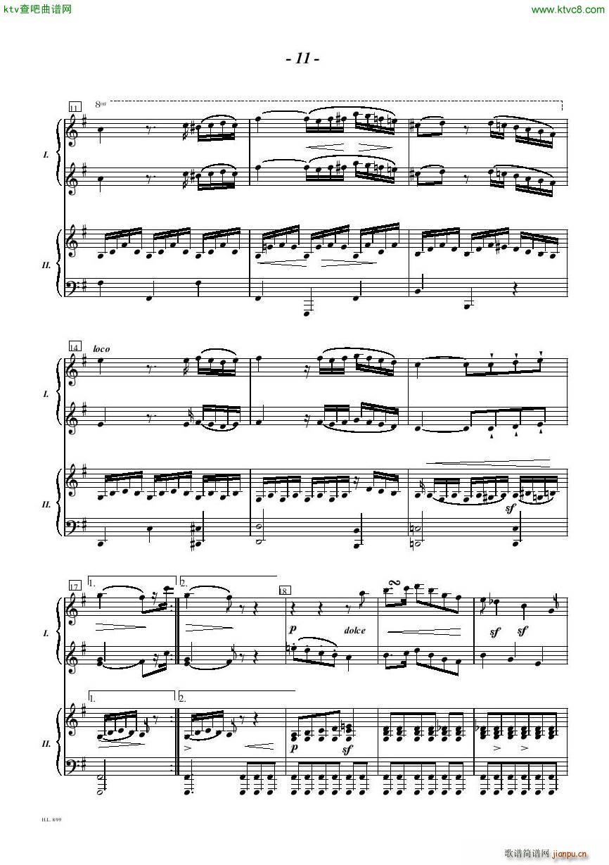 Diabelli Sonata Op33 For Two Pianos()11