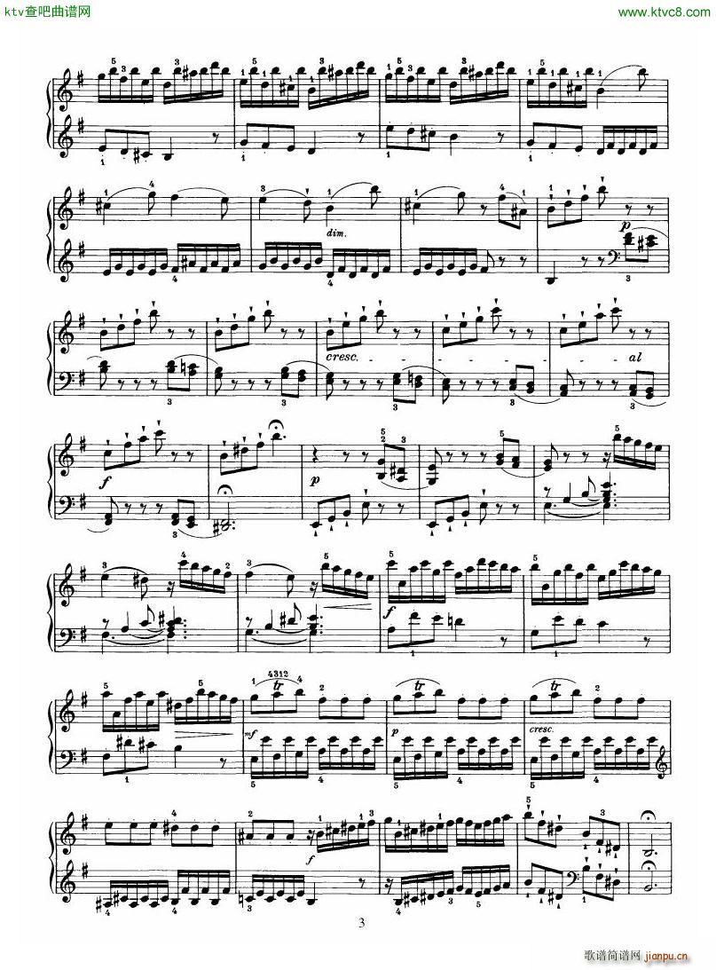 Haydn Piano Sonata No 34 In E()3