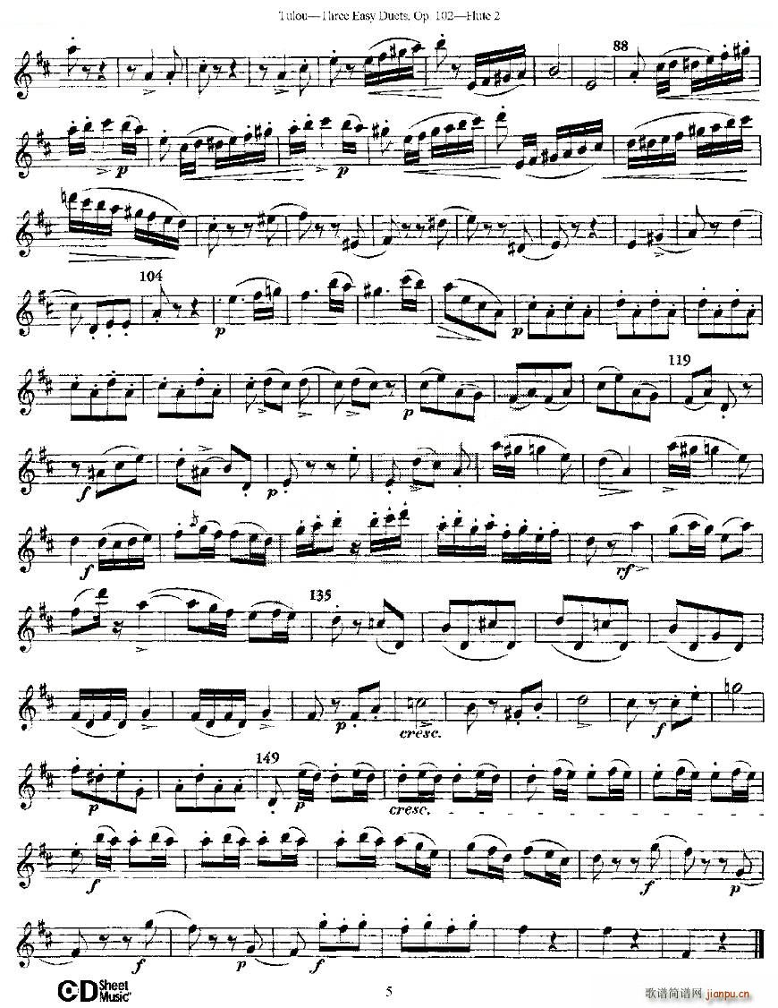 Three Easy Duets Op 102 ֮ڶ ׼Ʒ102 ͭ()5
