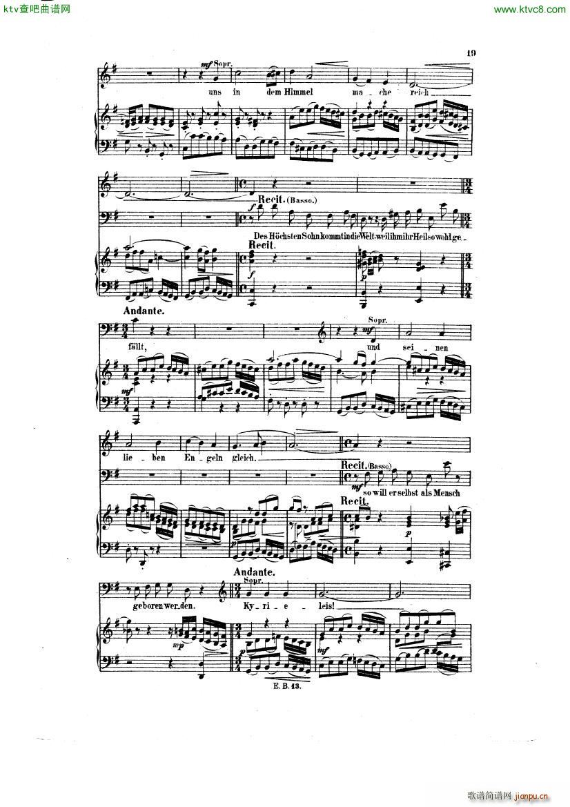 Bach JS BWV 248 Christmas Oratorio No 2 9()9