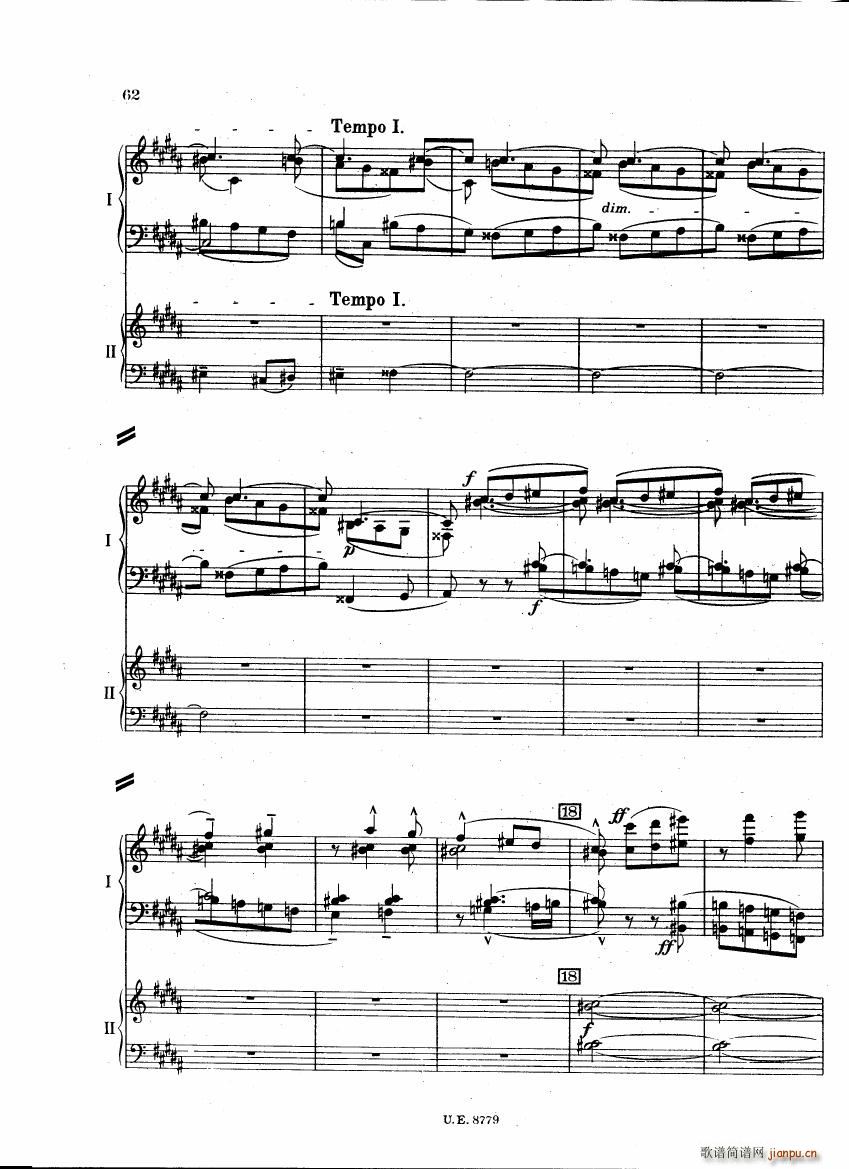 Bartok SZ 83 Piano Concerto 1 2p reduct ()19