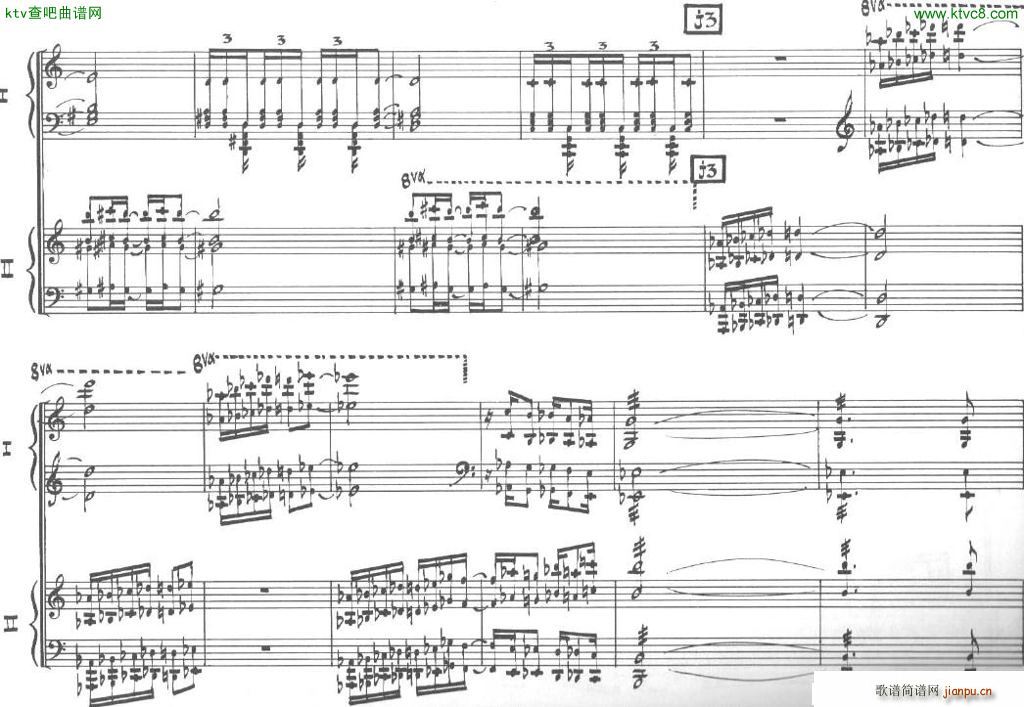 Bolling Sonata for Two Pianist no 2 Part3()13