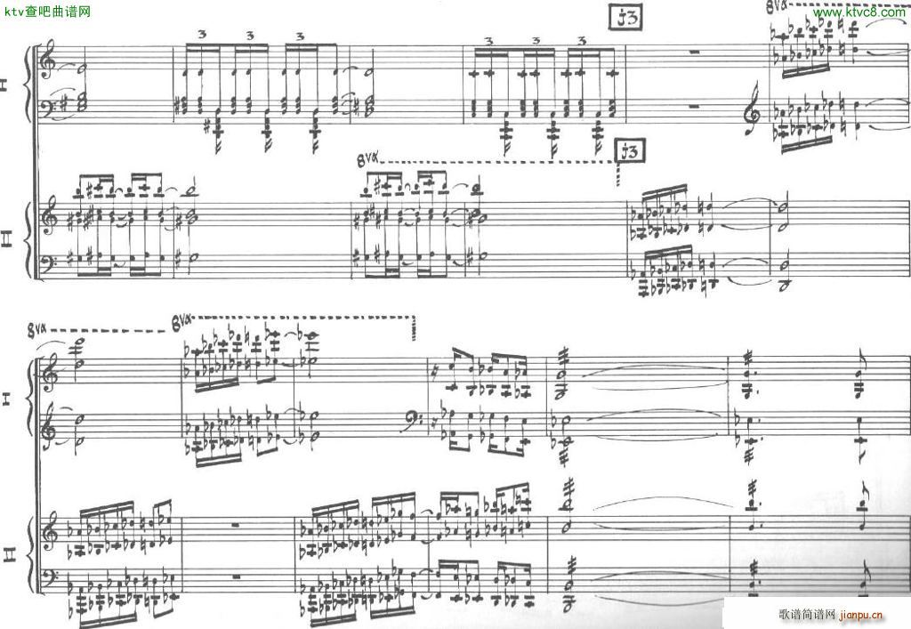 Bolling Sonata for Two Pianist no 2 Part3()13