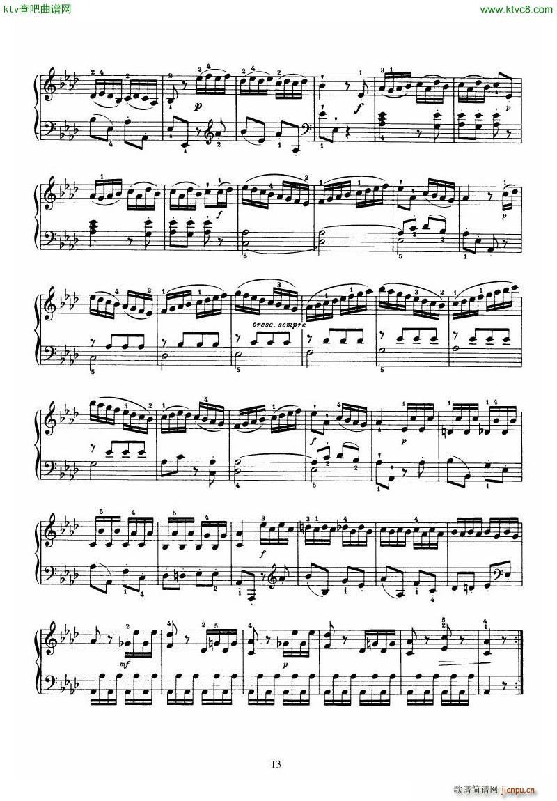 Piano Sonata No 46 in Ab()13