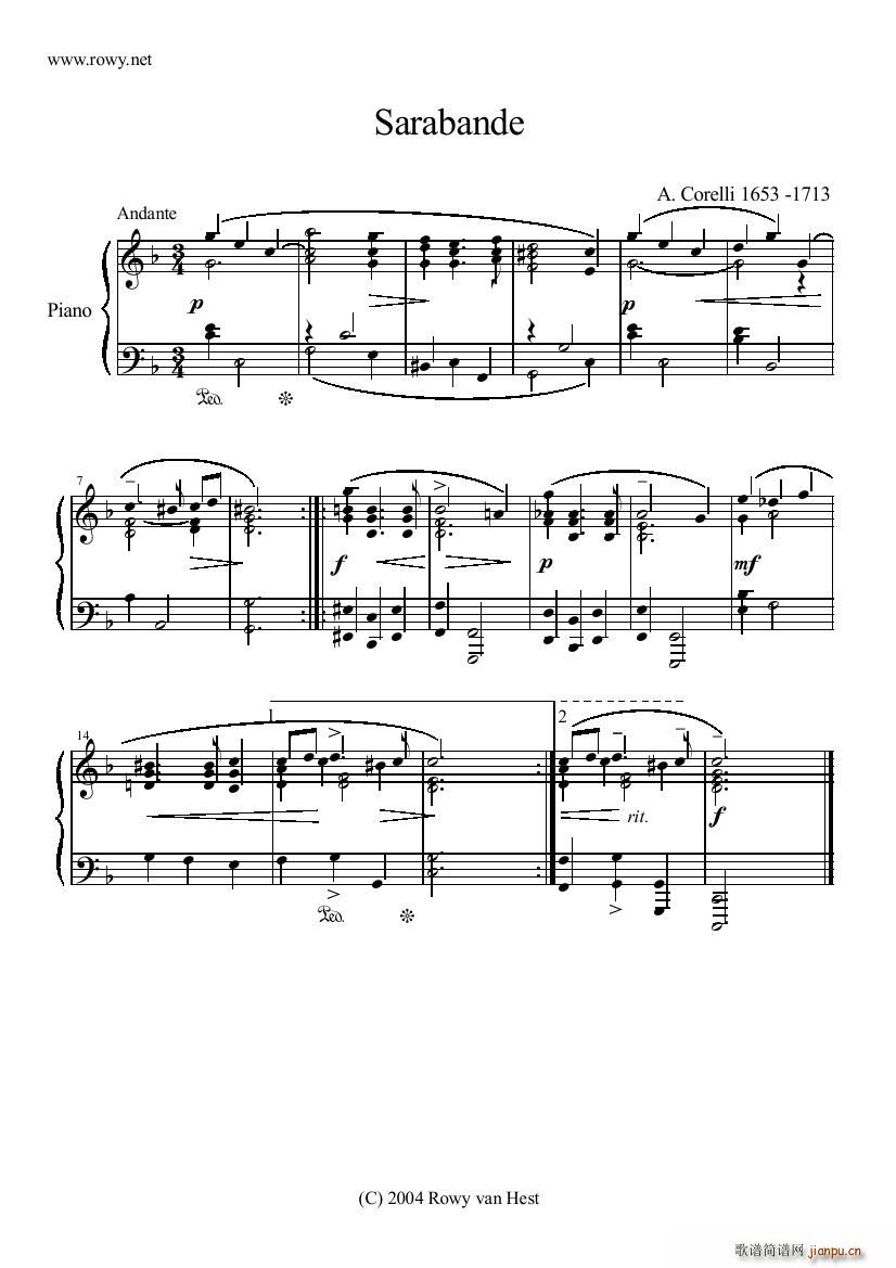 Corelli Sarabande Sarabande(ʮּ)1