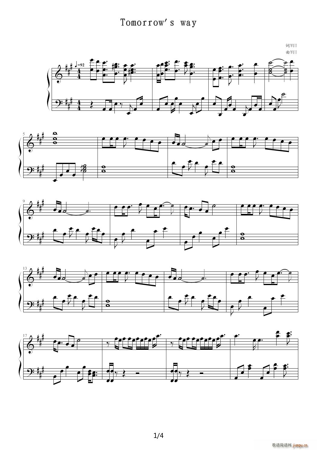 Tomorrows way A()1