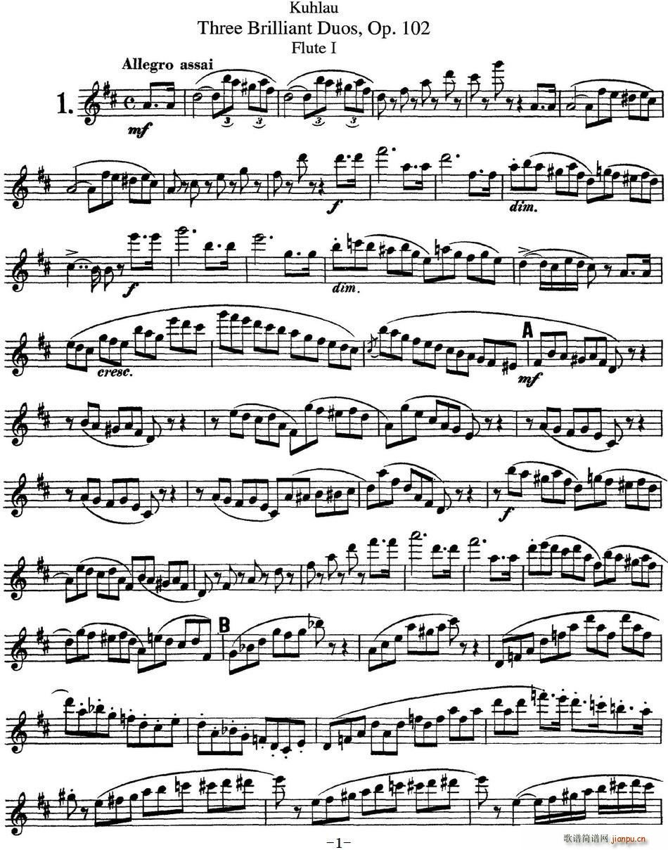 ͳѶϰOP 102 Flute 1 NO 1()1