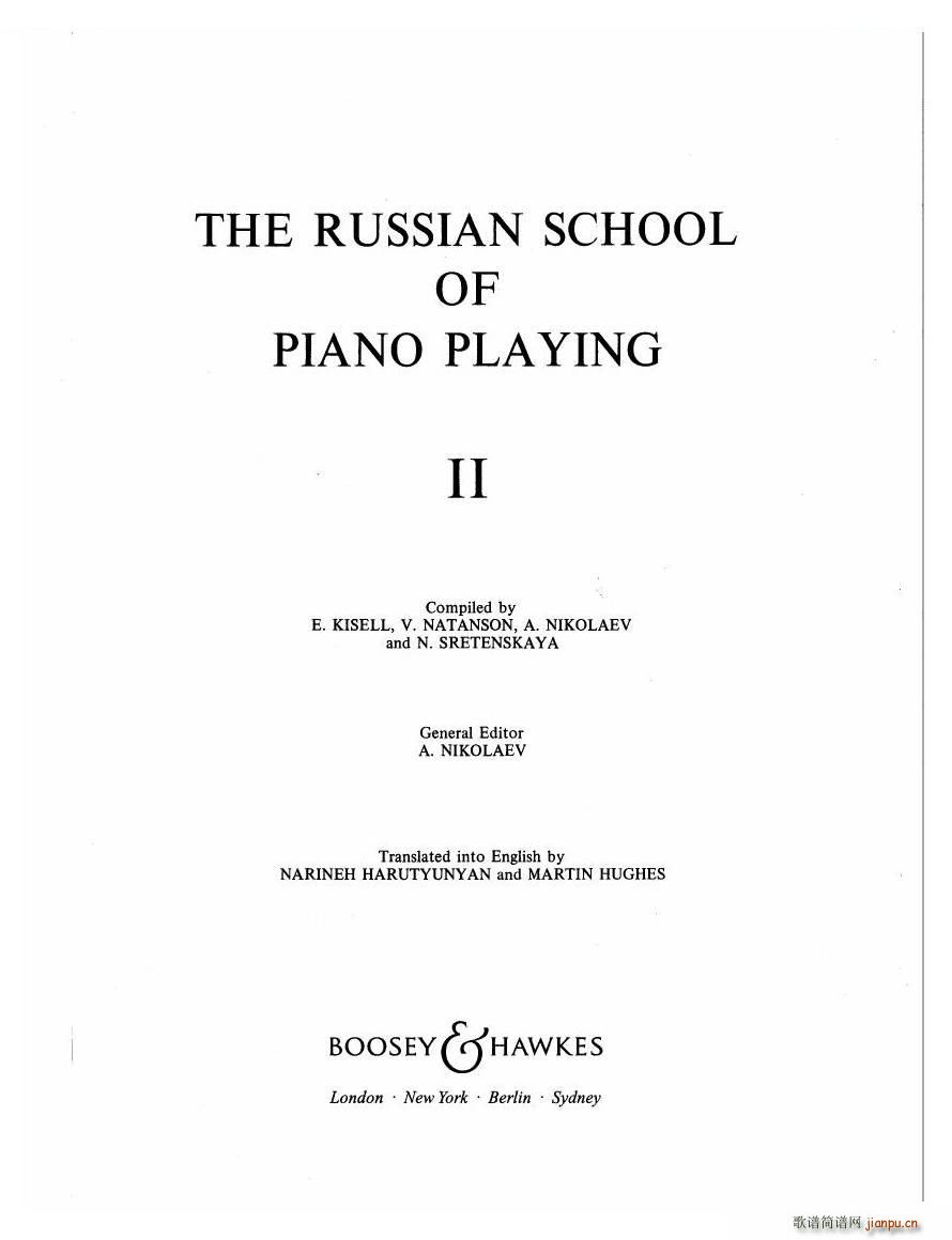 The Russian School of Piano Playing 2 һ()1