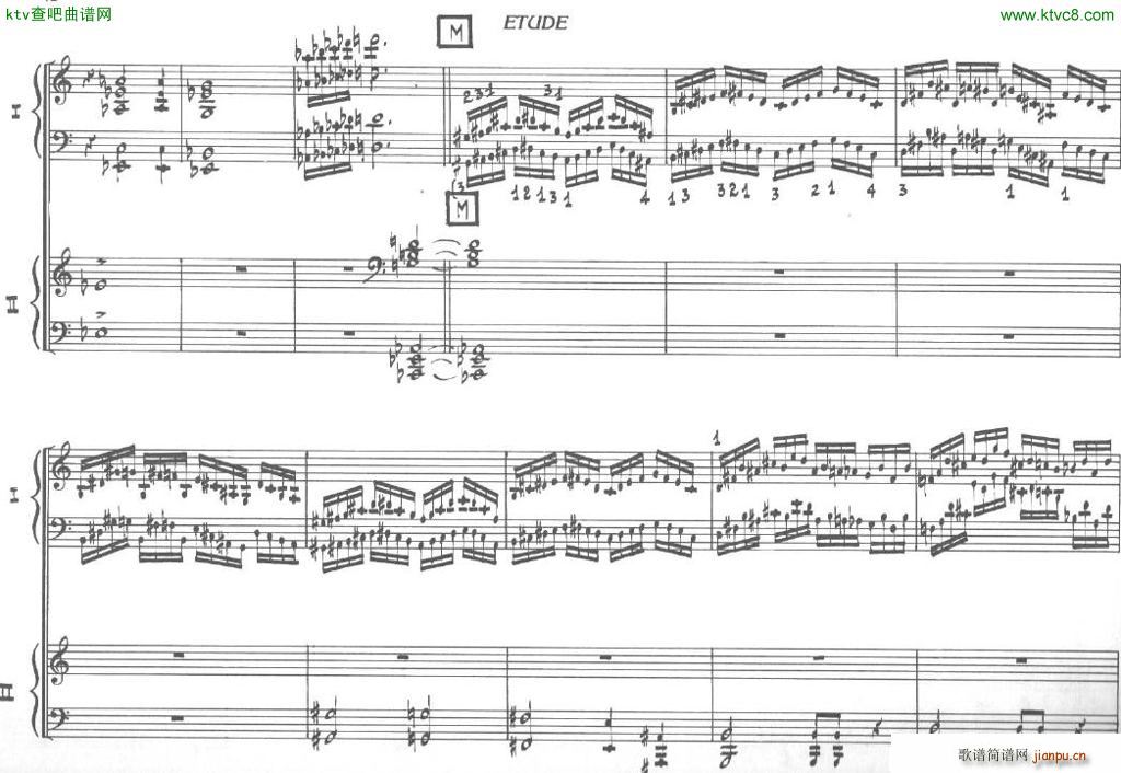 Bolling Sonata for Two Pianist no 2 Part1 1()12