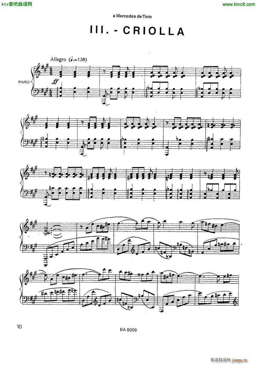 Ginastera Tres Piezas 3 Criolla()1