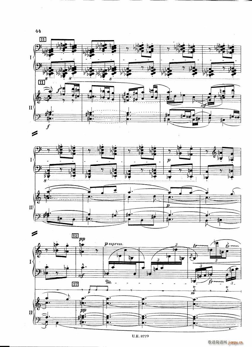 Bartok SZ 83 Piano Concerto 1 2p reduct ()1