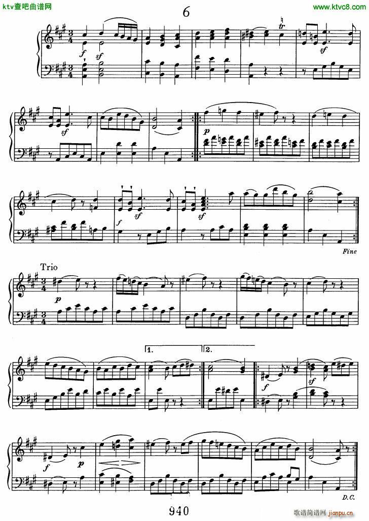 Beethoven WoO 7 12 Minuets()6