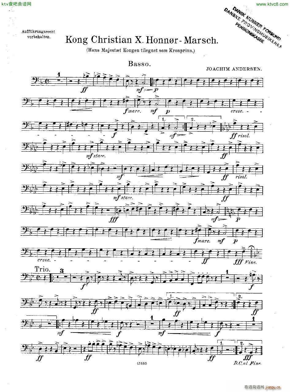Andersen Kong Christian X Honn rmarsch orch()8