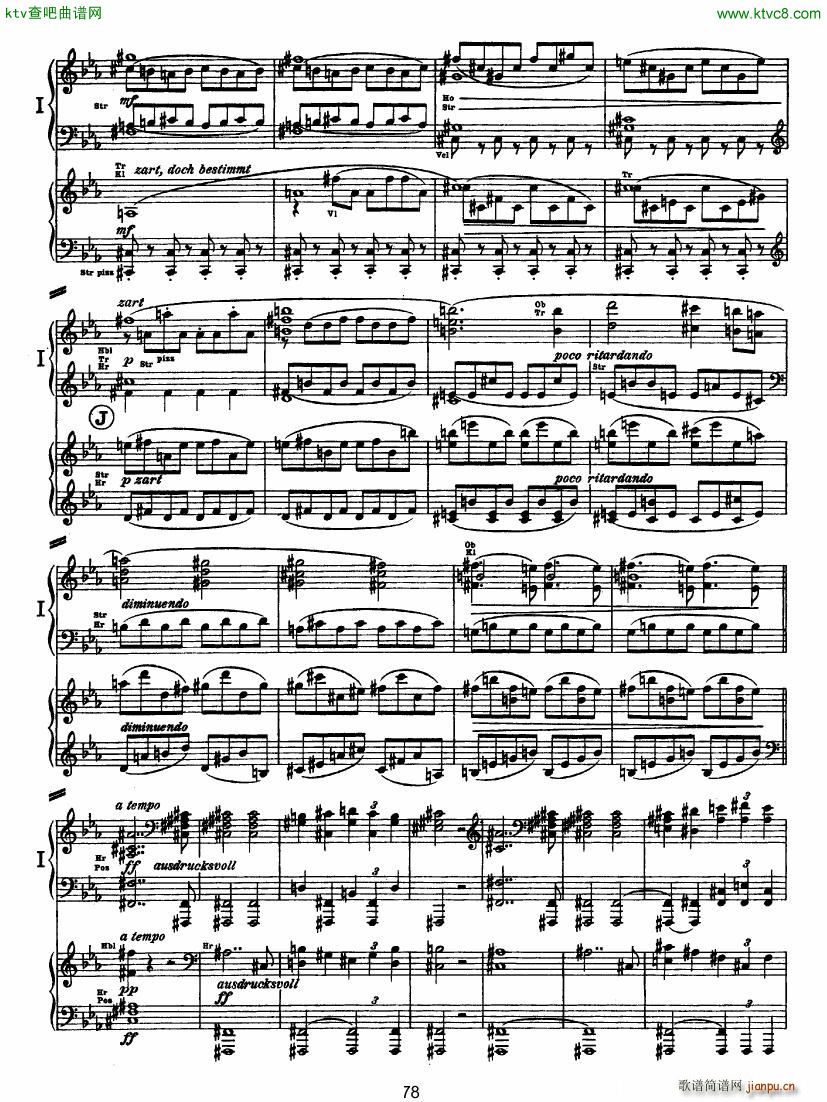 Bruckner Symphony No 4 4 hands arr ()27