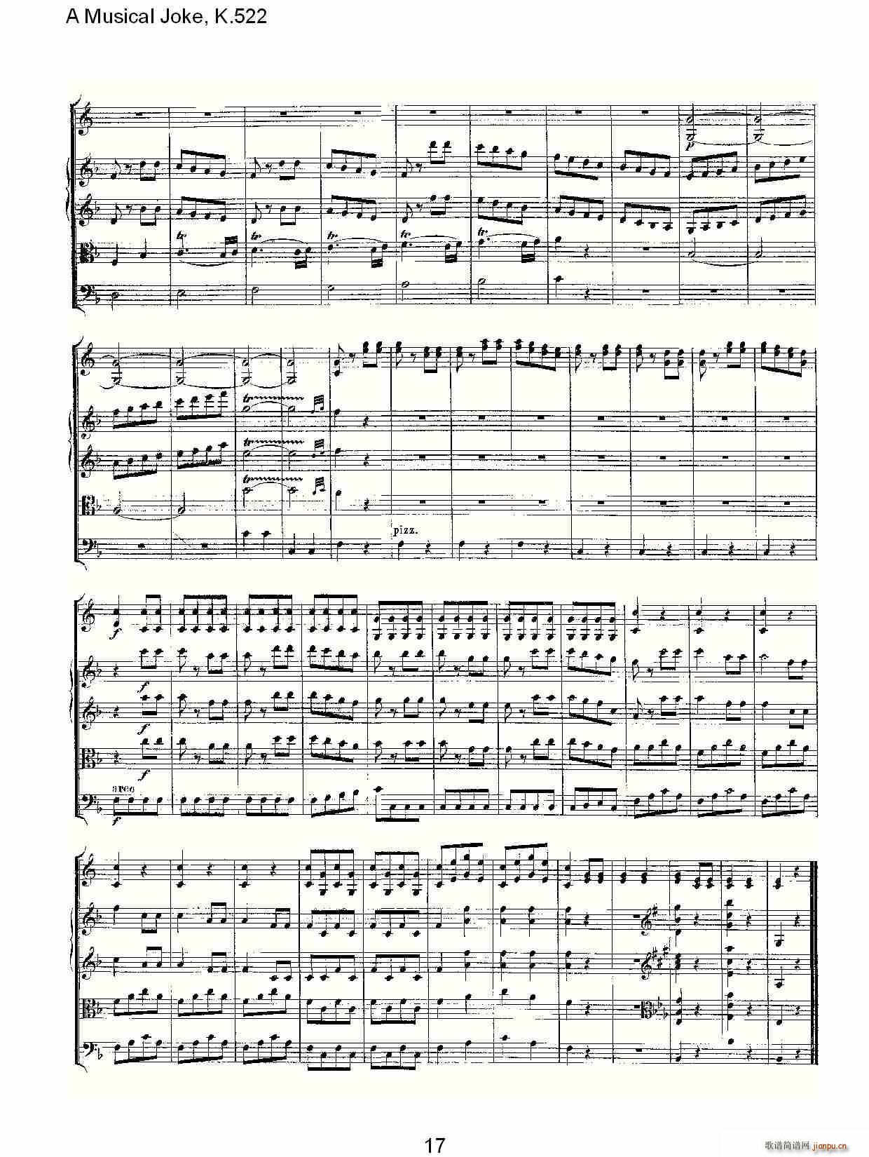 A Musical Joke, K.522(ʮּ)17
