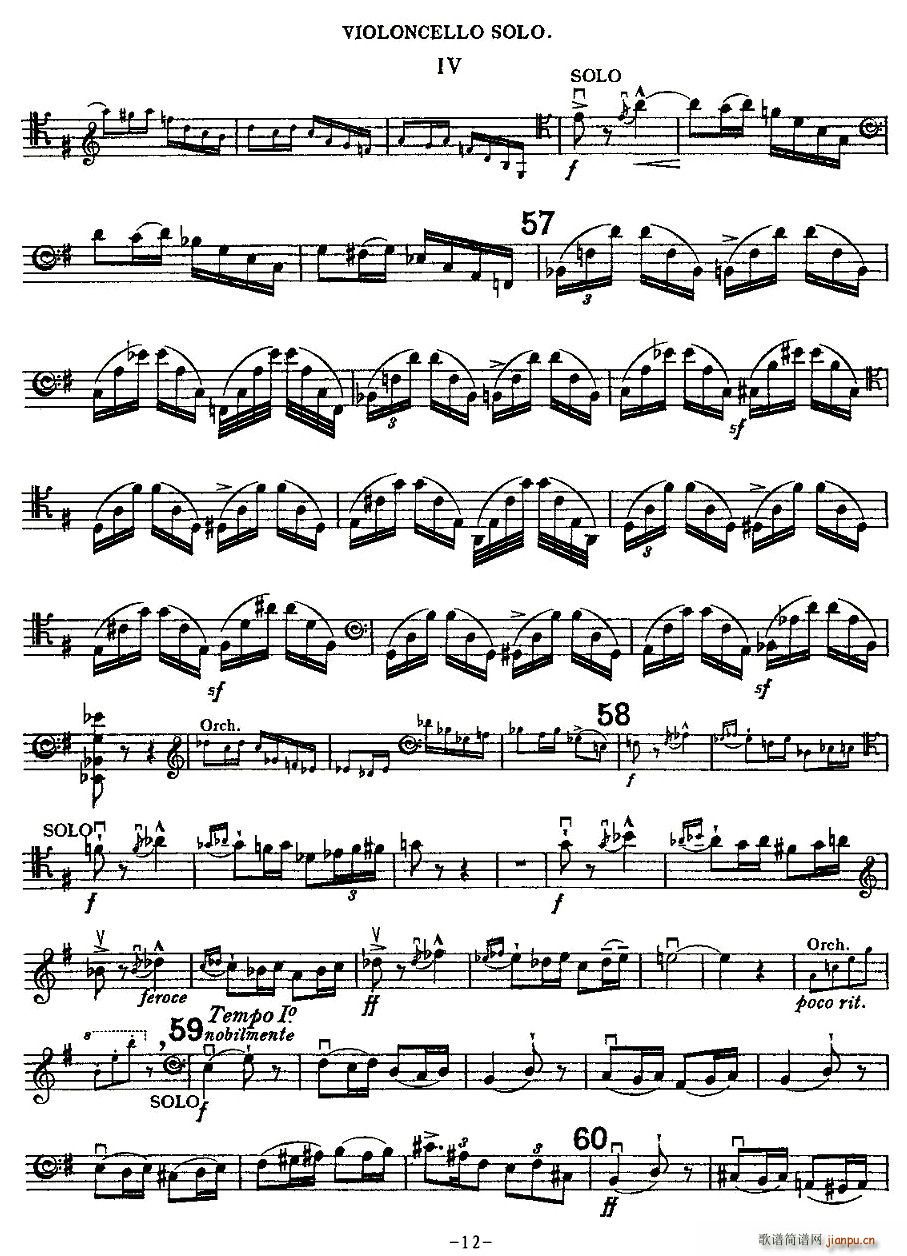 Edward Elgar Concerto e Minor Op85 For Cello(ʮּ)12