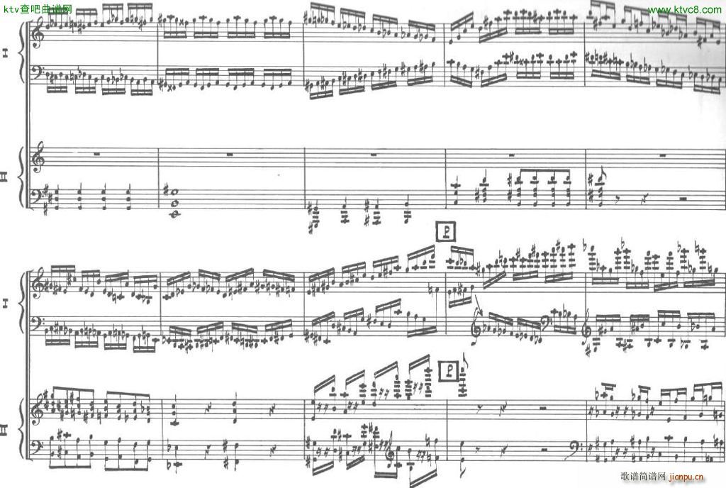 Bolling Sonata for Two Pianist no 2 Part1 1()14