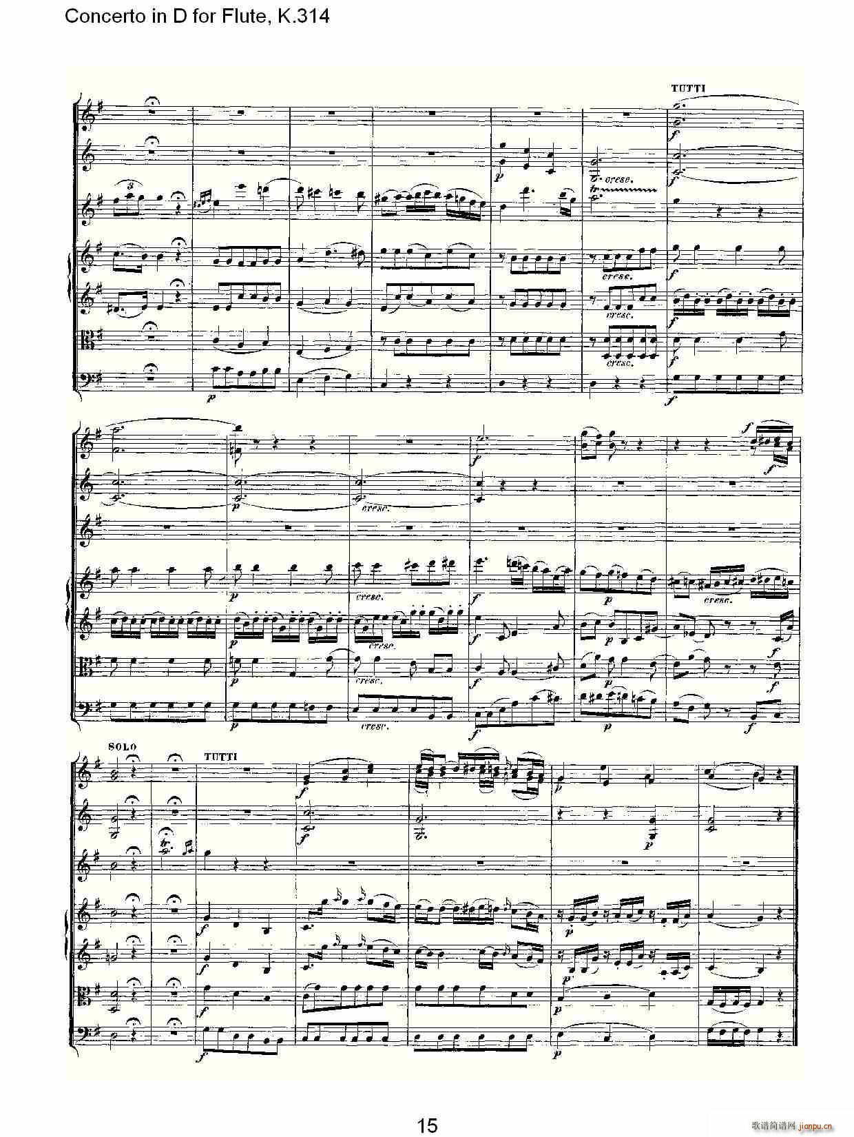 Concerto in D for Flute, K.314()15
