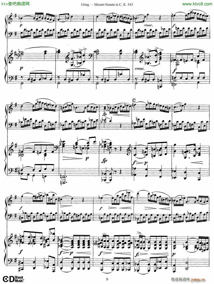 Grieg Mozart sonata KV545 2 pianos()9